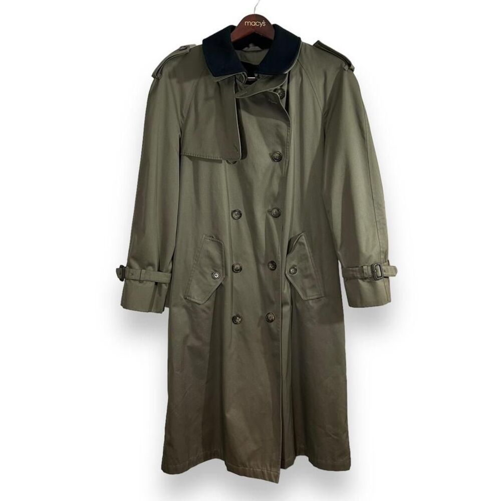 Vintage Bill Blass Double Breasted Trench Coat Mens‎ 40R
